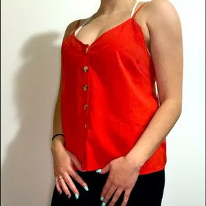 Orange summer tank top